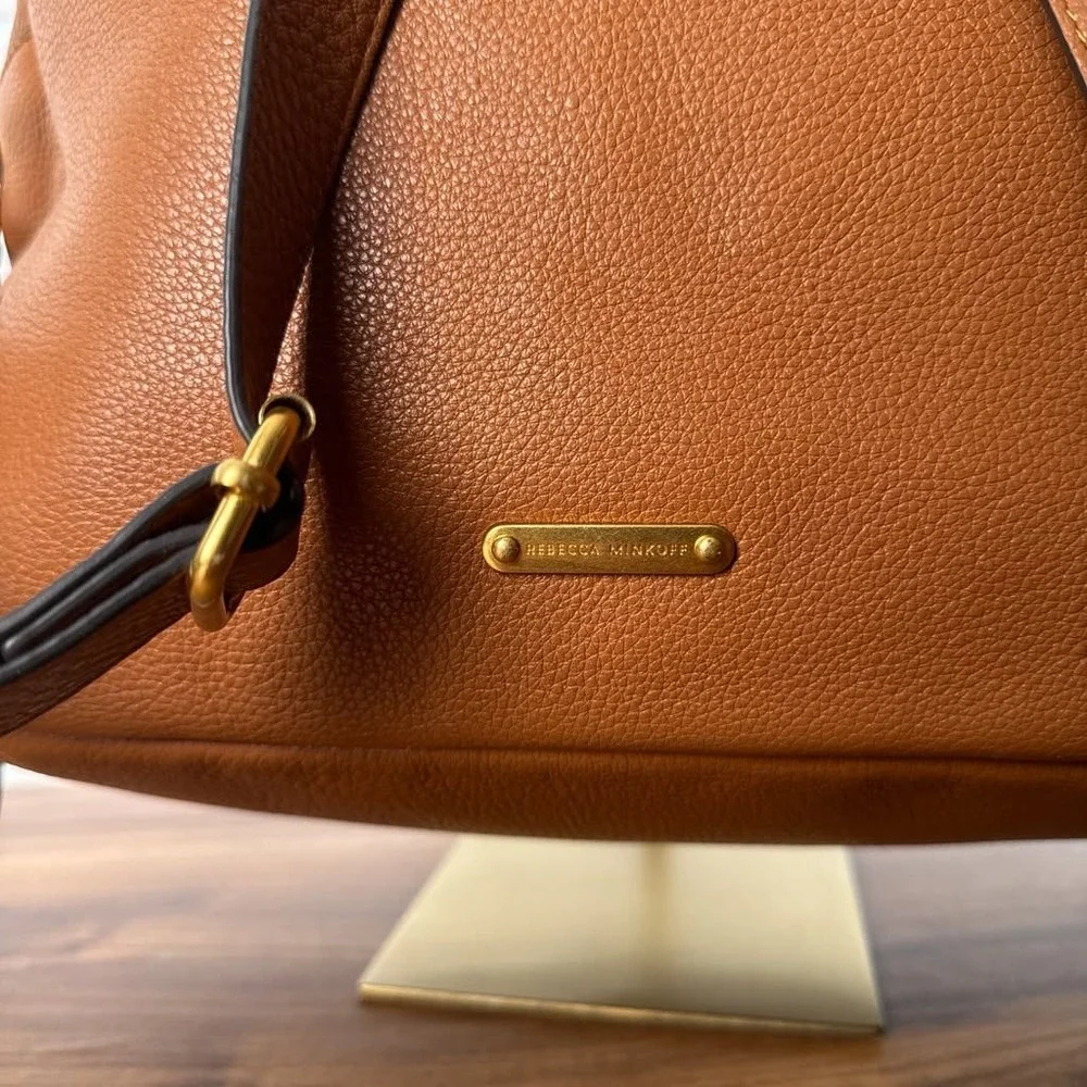 Rebecca Minkoff Julian Backpack Tan Brown Leather Gold Hardware HS21TJUB06
